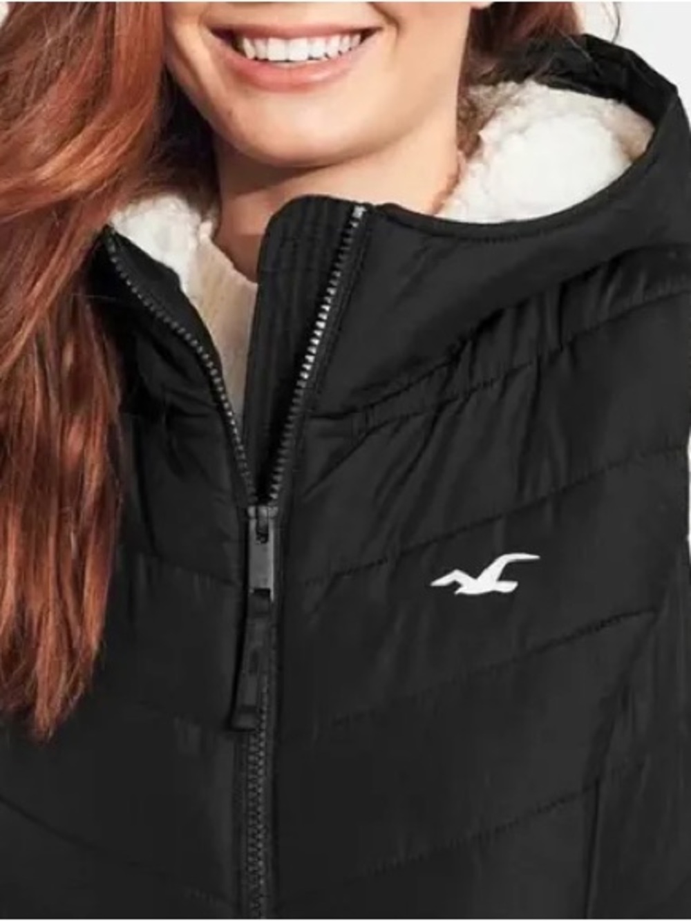 Hollister puff vest